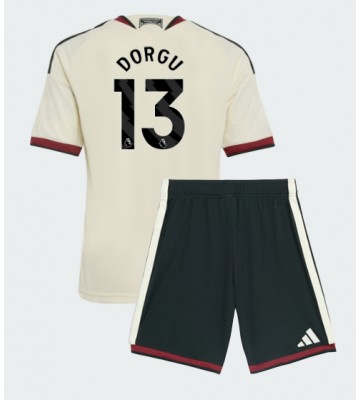 Manchester United Patrick Dorgu #13 Tredjetrøje Børn 2026-27 Kortærmet (+ Korte bukser)
